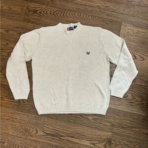 CHAPS cream sweater XXL